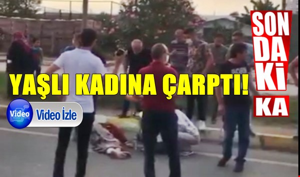 Akçakoca Sapağında Kaza, yaşlı kadın yaralandı