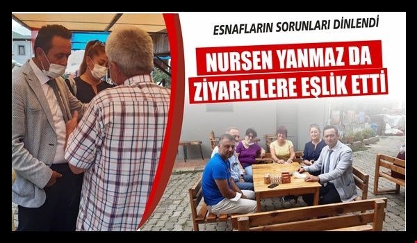 BAŞKAN YANMAZ YUKARI MAHALLE ESNAFINI ZİYARET ETTİ