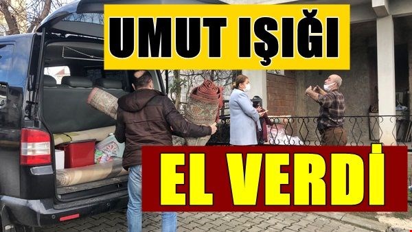 Evi Yanan Aileye Yardım Eli