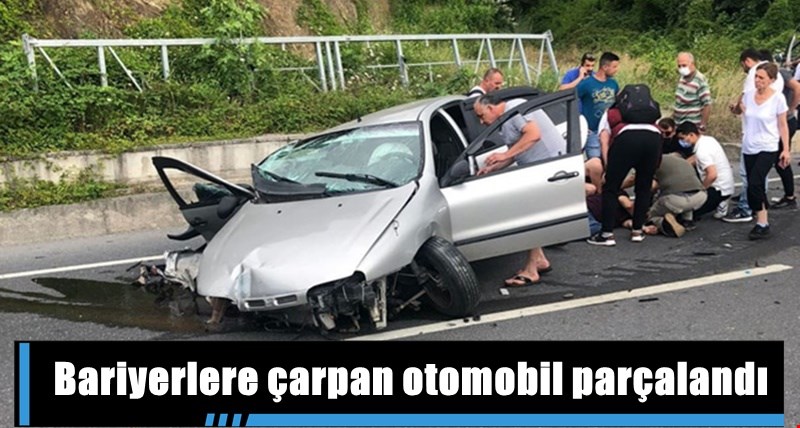 AKÇAKOCA - ALAPLI YOLUNDA KAZA, 1 YARALI
