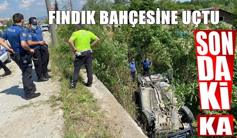 AKÇAKOCA - DÜZCE YOLUNDA KAZA, 1 YARALI....