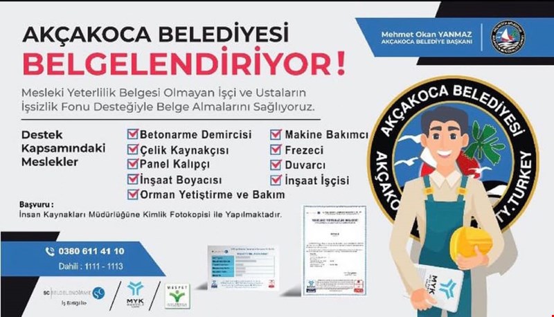 AKÇAKOCA BELEDİYESİ BELGELENDİRİYOR