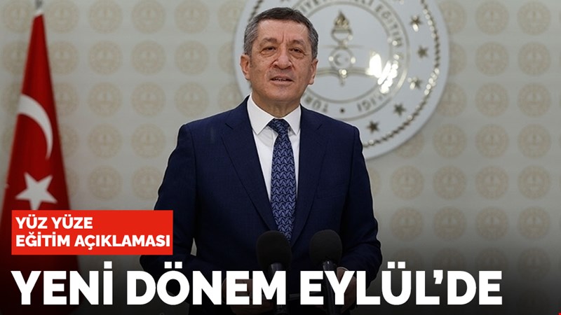 Bakan Selçuk'tan açıklama: Eğitimde yeni dönem Eylül'de