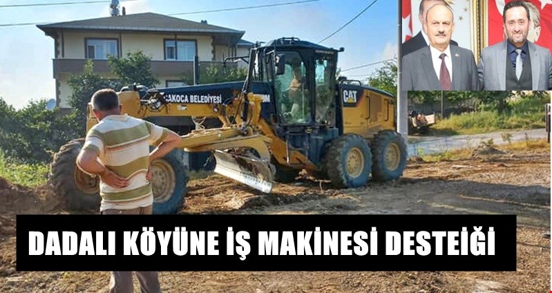 Dadalı muhtarlığından Akçakoca Belediyesine Teşekkür