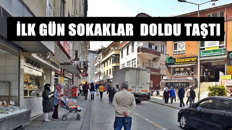 Kapanmanın ardından vatandaş kendini sokağa attı