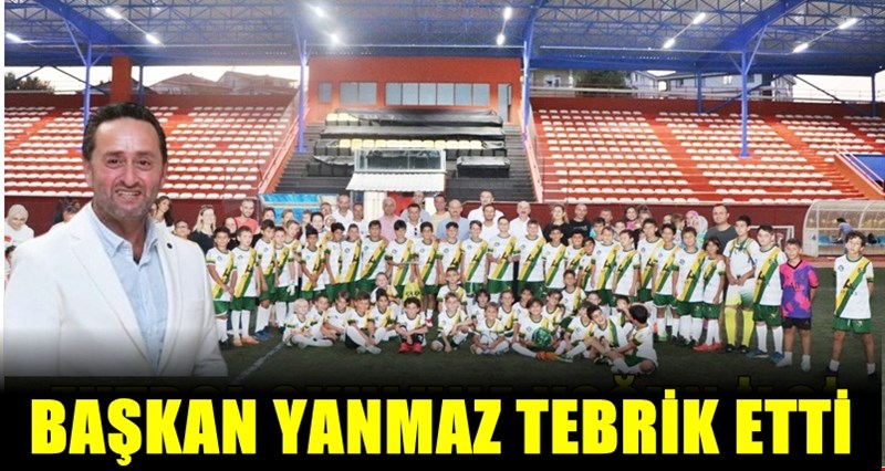MİNİK ÖĞRENCİLERE BAŞKAN YANMAZ'DAN FORMA JESTİ