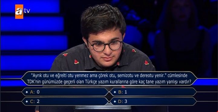 Turgut Özallı Emrullah 100 bin TL kazandı