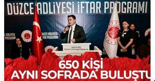 ADLİYE'DEN ÖRNEK İFTAR