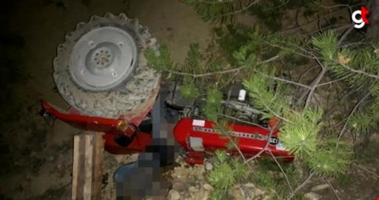 Devrilen traktörün altında kalan sürücü hayatını kaybetti