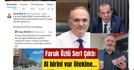 Faruk Özlü Sert Çıktı: “Düzce’ye Saldıranlara Geçit Yok!”