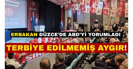 Erbakan Düzce'de