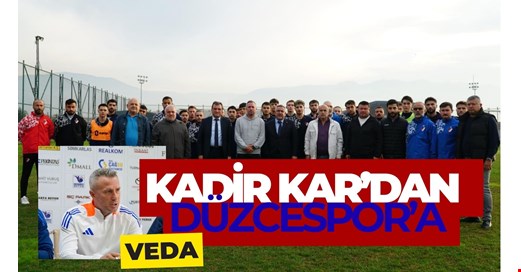 Kadir Kar, Düzcespor Teknik Direktörlüğünü bıraktı