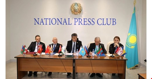Kazakistan'da Türk dünyası gazetecilerinden tarihi buluşma