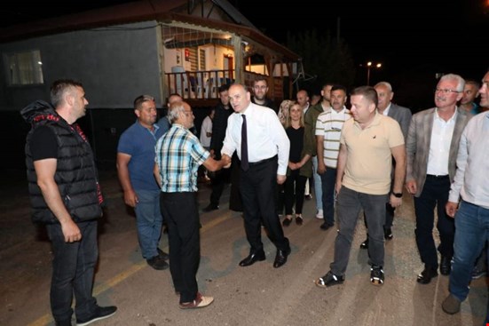 ÖZLÜ AKCAKOCA'DA VATANDAŞLARI DİNLEDİ