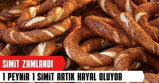 1 simit 15 lira