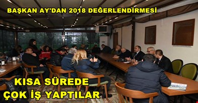 Başkan Ay’dan yeni yıl değerlendirmesi