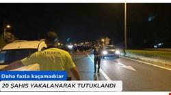 20 şahıs tutuklandı