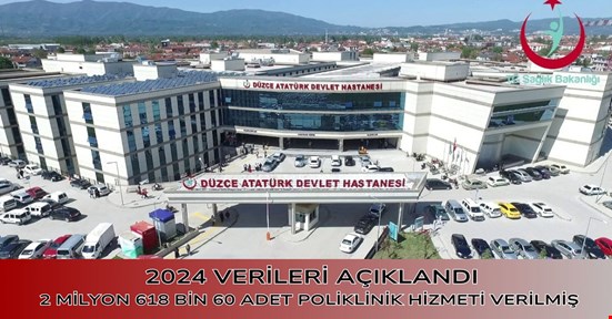2024 yılında 2 milyon 618 bin 60 adet poliklinik hizmeti verildi