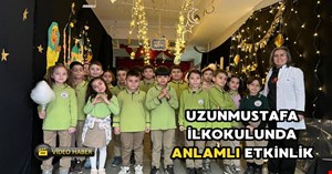 İlkokul koridorunda Ramazan Sokağı coşkusu