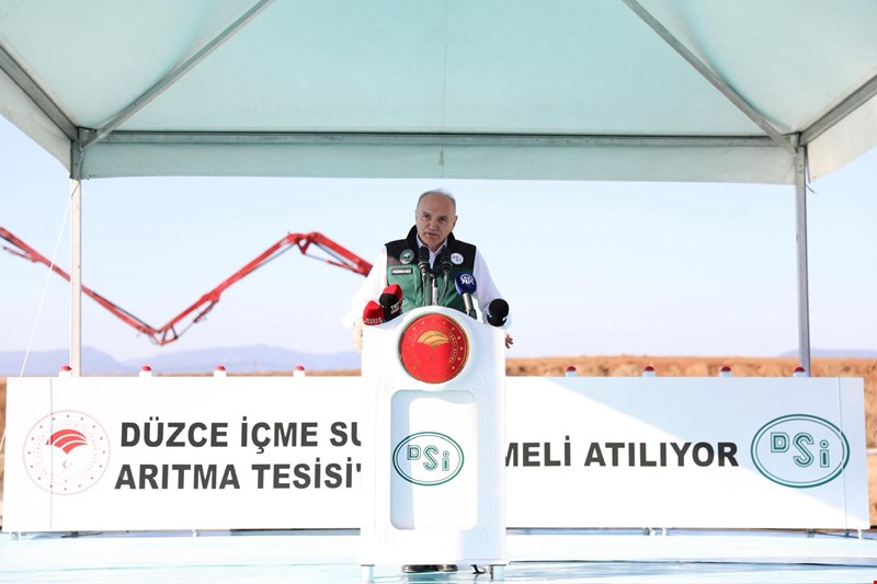 Düzce içme suyu arıtma tesisi temelleri atıldı