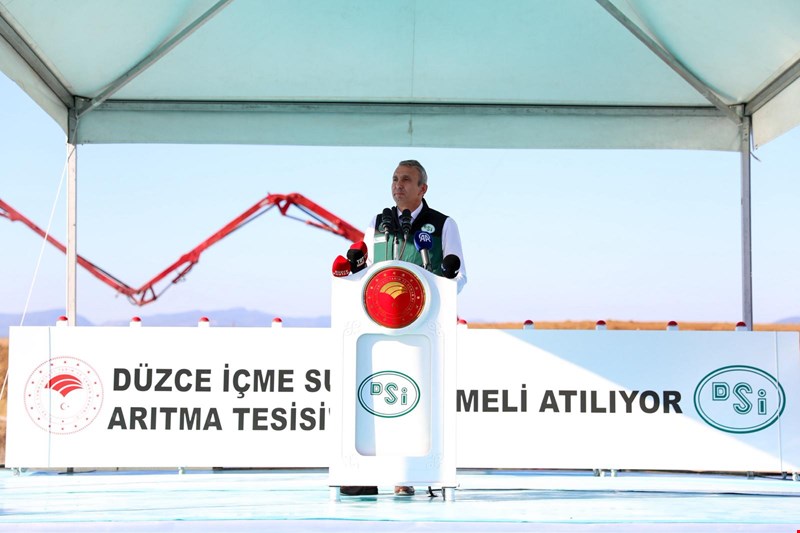 Düzce içme suyu arıtma tesisi temelleri atıldı