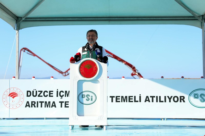 Düzce içme suyu arıtma tesisi temelleri atıldı