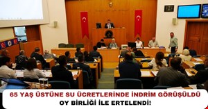 65 yaş üstüne su ücret indirimi ertelendi