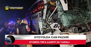 Anadolu otoyolunda feci kaza 25 yaralı var
