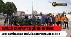 ASKF üyeleri spor sahalarını temizledi