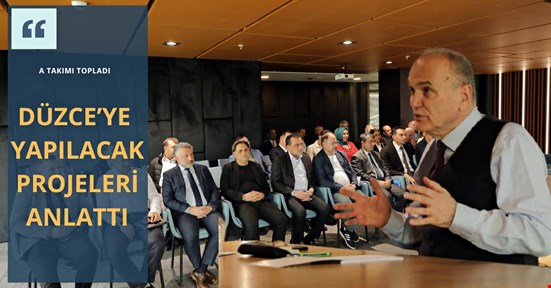 Başkan Özlü A takımı topladı! Mega projeleri anlattı