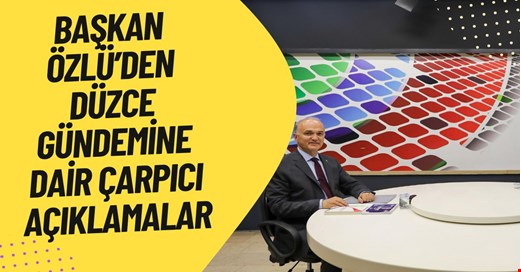 Başkan Özlü, Düzce TV ekranlarında tüm merak edilenleri cevapladı