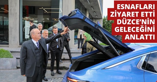 Başkan Özlü, esnaf ziyaretinde anlattı! Düzce’ye 4 büyük marka otel yapıyor