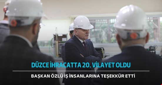 Başkan Özlü’den iş insanlarına teşekkür