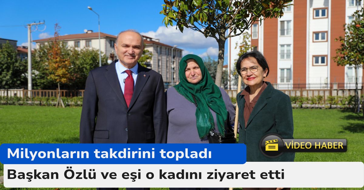 Başkan Özlü’den temizlik görevlisi kadına ziyaret! O anlar tüm Türkiye’nin kalbine dokundu