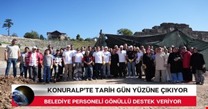 Belediye personelinden kazılara gönüllü destek