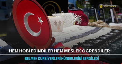 BELMEK kursiyerleri hünerlerini sergiledi