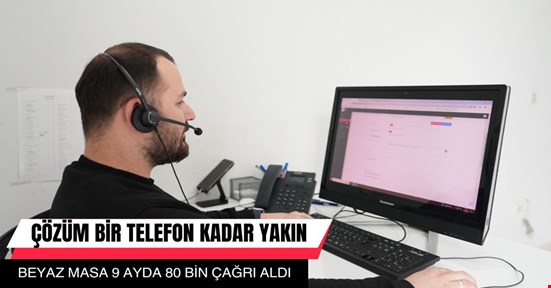 Beyaz Masa 9 ayda 80 bin çağrıya cevap verdi