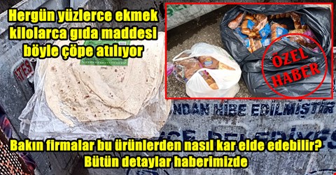 Böyle çöpe gidiyor aslında bağış yapıp vergiden muaf olabilirler