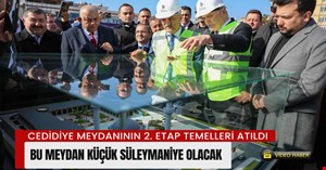 Cedidiye Meydan Projesi ikinci etap temelleri atıldı