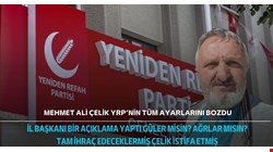 Çelik'in istifası sonrası YRP'den fıkra gibi açıklama