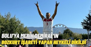 CHP'li Tanju Özcan, Merih Demiral’ın 'bozkurt' heykelini diktirdi