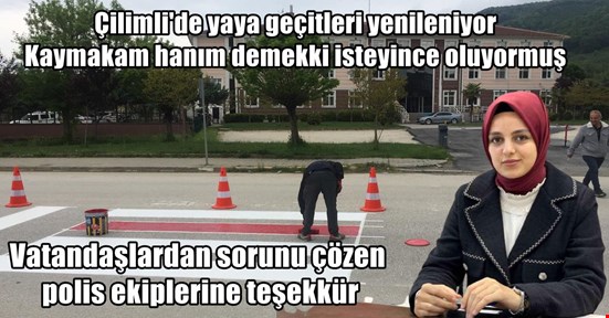 Çilimli halkını memnun eden çalışma