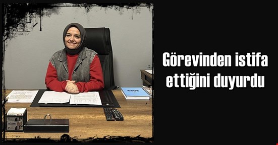 Cumayeri kadın kolları başkanı istifa etti