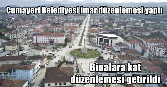 Cumayeri’nde 4 kat düzenlemesi