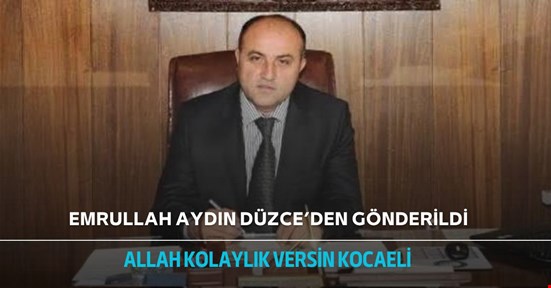 Düzce İl Milli Eğitim Müdürü değişti