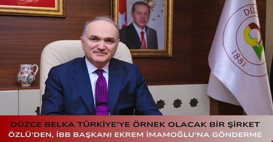 Düzce Belediye Başkanı Faruk Özlü, iş ve işçi bulmanın önemine değindi