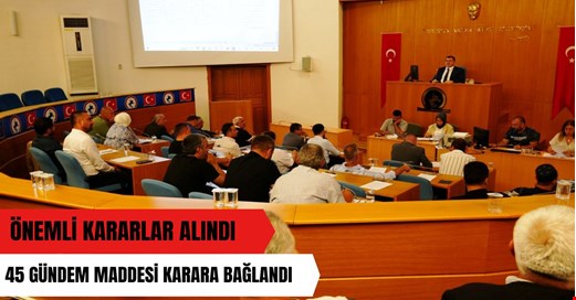 Düzce Belediye meclisi 45 gündem maddesini karara bağladı