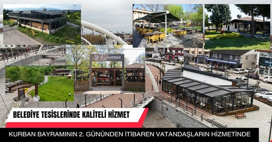 Düzce Belediyesi Sosyal Tesisleri bayramın 2. gününde vatandaşların hizmetinde