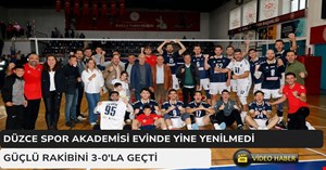 Düzce Belediyesi Spor Akademisi güçlü rakibi 3-0’la geçti