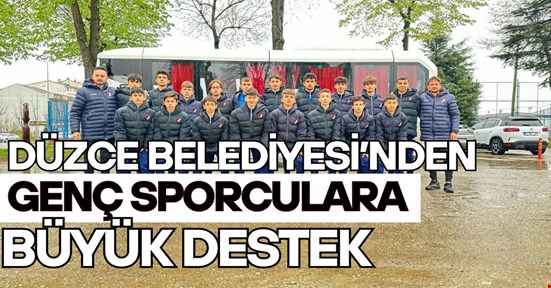 Düzce Belediyesi’nden genç sporculara destek